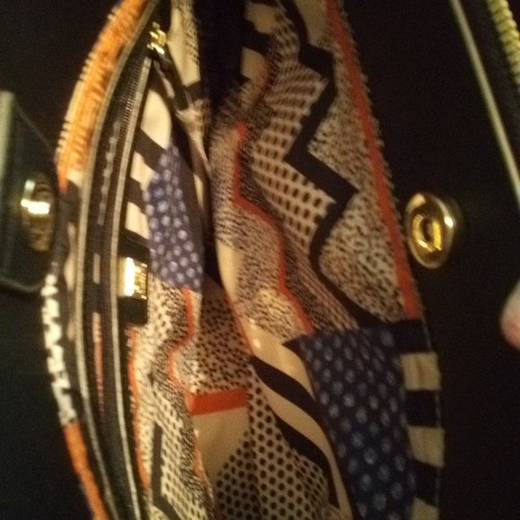 Anne Klein, Large Purse, Tan/Black Purse, Tote Bag - Picture 3 of 5